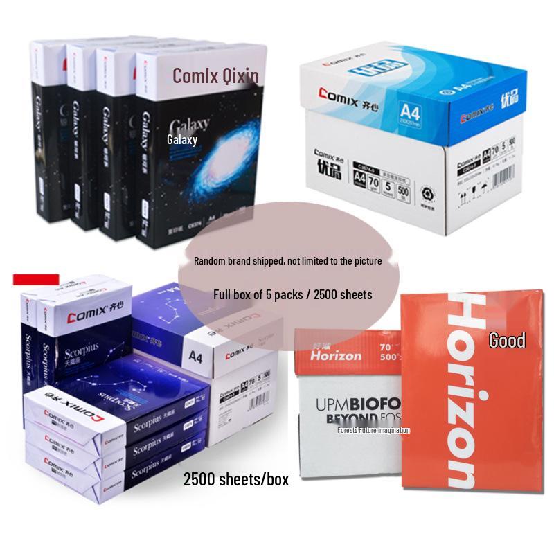 Asia Symbol Blue Baiwang A4 Copy Paper, 70g, A3 Sized, 80g Green Office Printing Paper, Full Box