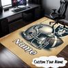 Custom Name Rider's Shield Emblem Rug for Living Room, Game Rooms, Office, Bedroom, Floor Mat Playful Design, Fan Gifts Christmas Decor