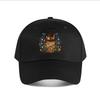 Country Western Floral Horseshoe Cowboy Hat Long Hair Graphic Baseball Cap Fashion Unisex Sunhat Womens Outdoor Sports