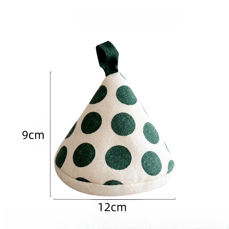 Triangle Pot Handle Cap Non-slip Heat Insulation Glove High Temperature Resistance Cotton Oven Gloves Portable Kitchen Gadget