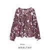 Araltay New Arrival Fashion Style Women's Clothing Fashion All-Match Casual Minimalist Long Sleeve Frill Collar Top 1295532