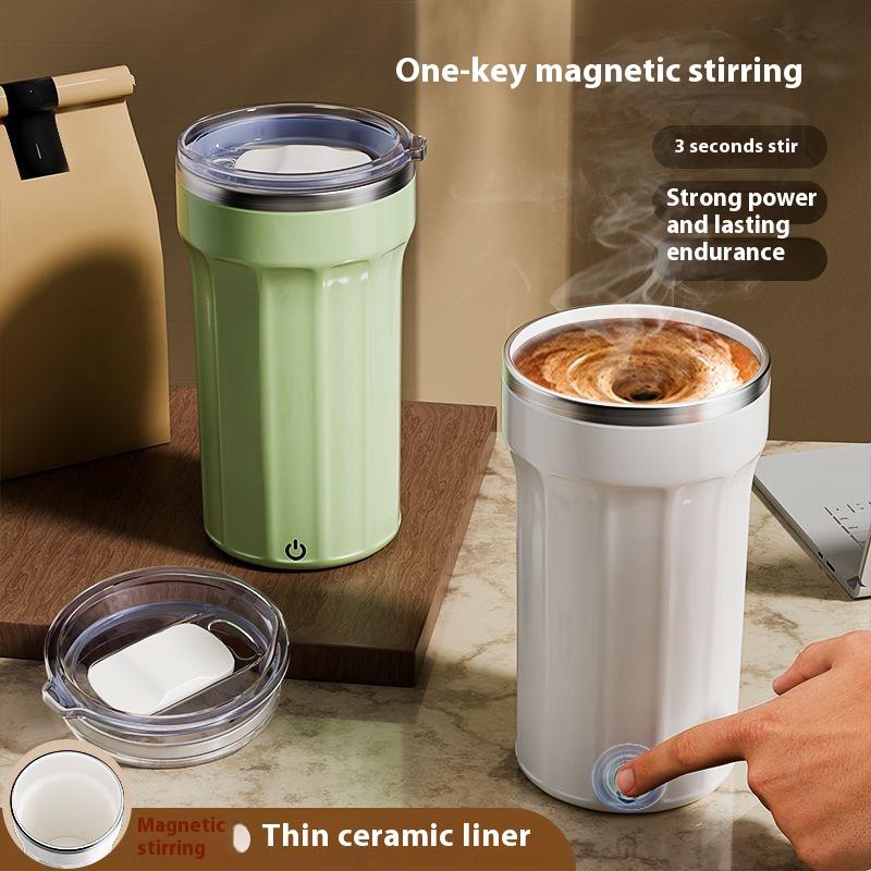 Küche Automatisch Rührende Kaffeetasse Tragbar Edelstahl Thermosflasche Milchpulver Kaffeebecher Zuhause Und