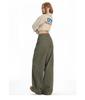 Women's Winter Brown Coffee Wide-Leg Jeans: Relaxed, Floor-Length, Slimming Fit