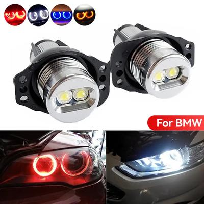 2 szt. 10W LED Marker Angel Eyes Żarówki Bez Błędu Białe/Czerwone/Niebieskie dla BMW E90 E91 Serii 3 325i 328i 335i 2006-2008