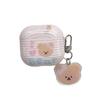 Japan and South Korea Pink Striped English Bear for AirPods 1 /pro1 Earphone Protective Case Cover Second and Third Generation New Models
