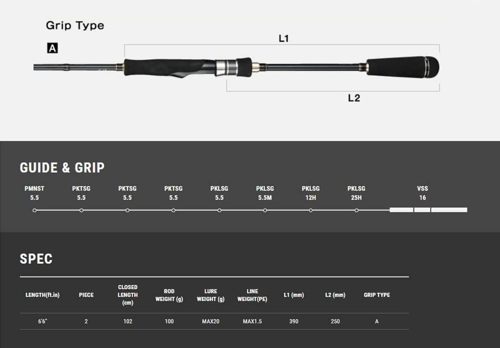 Tailwalk Boat Gamer SSD S66L 16712 Rod