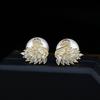 2024 swan pearl stud earrings light luxury high-end temperament earrings silver needle European and American fashion versatile earrings women