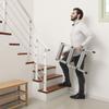 SONGMICS Alu Step Ladder, Household Ladder, Light Weight 3 kg, Folding Multi-Purpose Steps on Both Sides 2 x 3 Stages