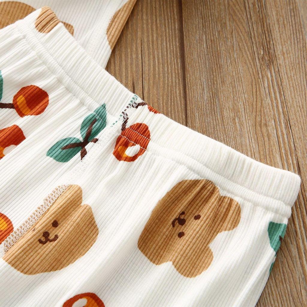 Girls' Summer Ice Silk Pajama Set - Short Sleeve & Pants, Thin Style, for Toddlers, Babies, and Children, Ideal Casual Home Wear.
