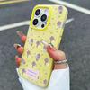 Aesthetic Cute Flower Pattern Design 2 In 1 Matte Phone Case For iPhone 17 16 Pro Max Air XS X XR 15 14 13 12 11 16 Plus Cover