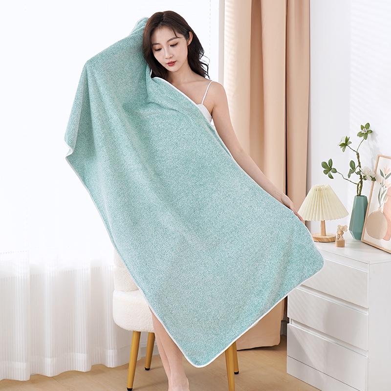 Soft Quick-Dry Coral Fleece Bath Towel - Absorbent, Large, Customizable Logo for Home & Salon