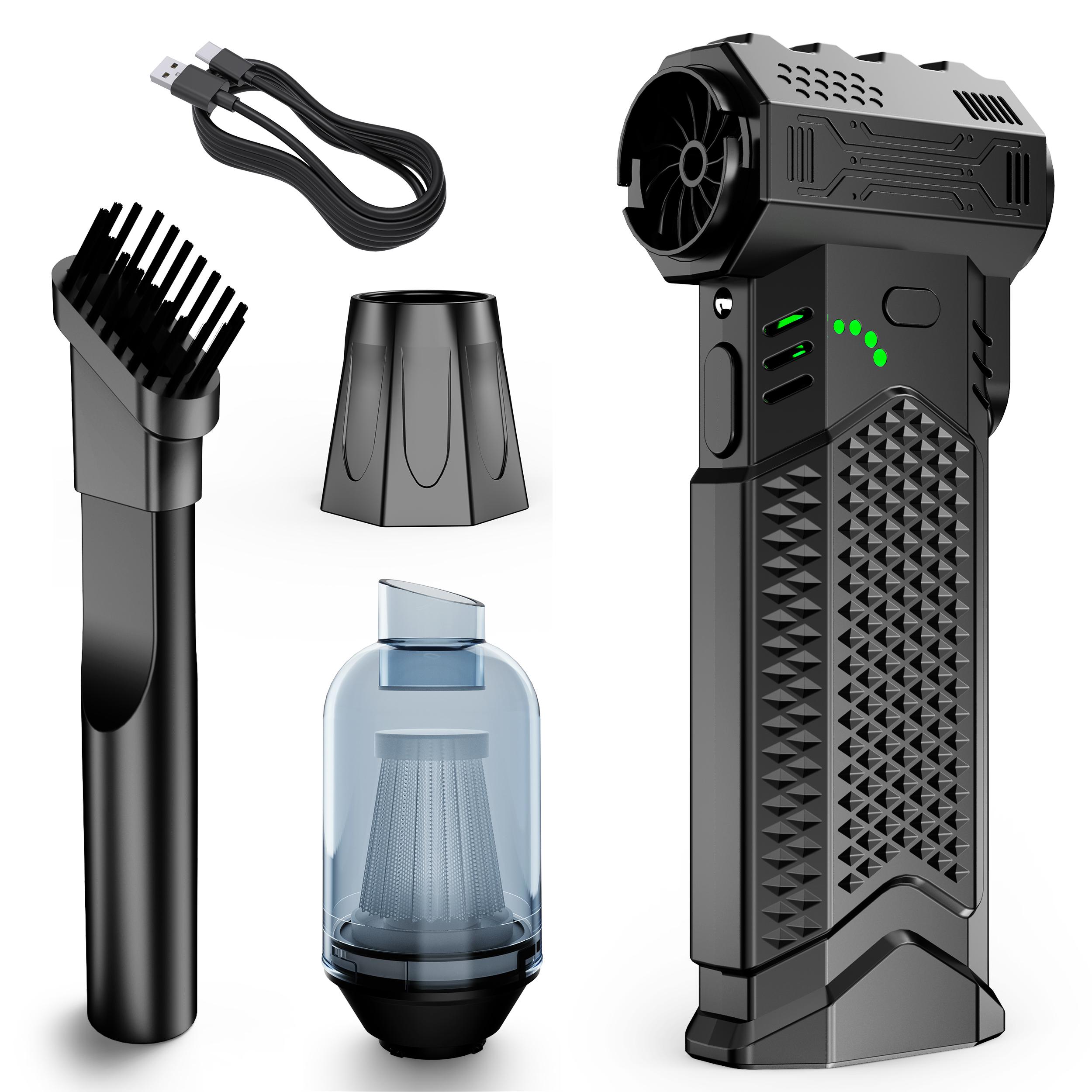 

Turbo Fan Electric Air Duster Violent Jet Fan Cleaning Blower Tool For Car RV Truck Trailer Blow And Suction 2 in 1 Blowing Snow чорний