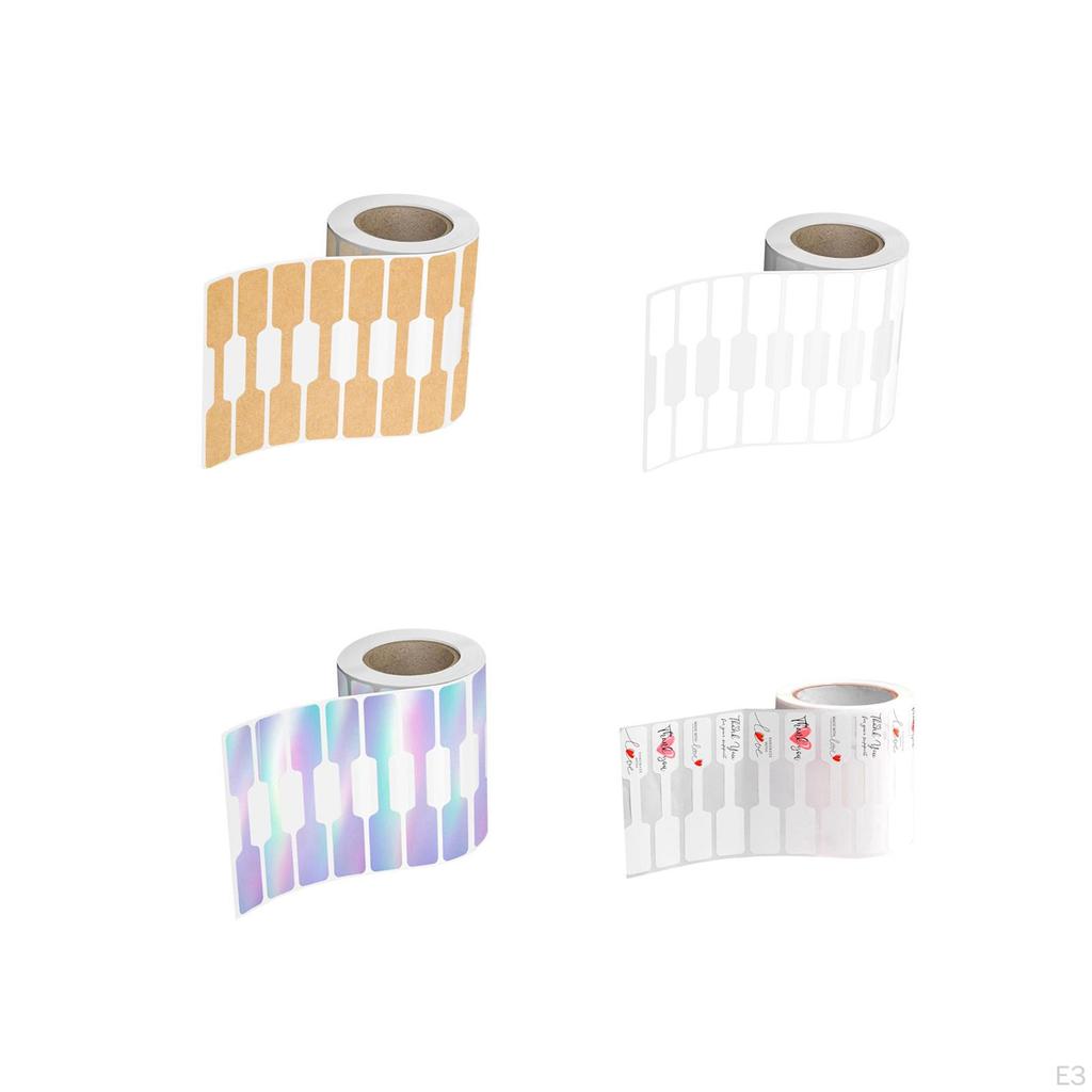 1 Roll 500 Pieces Jewelry Price Tags Stickers Self Sticky Accessories Blank Label for Necklace