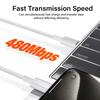 240W USB C To C Type C Super Fast Charging Cable Braided Cord for MacBook Pro iPhone 17 16 15 Pro Ipad DELL Laptop 2 Meter Long
