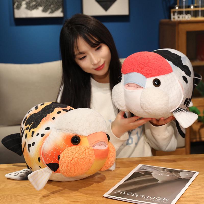 Ryukin Fish Plush Toy - Cute Clownfish Doll & Goldfish Cushion, Perfect Baby Birthday Gift