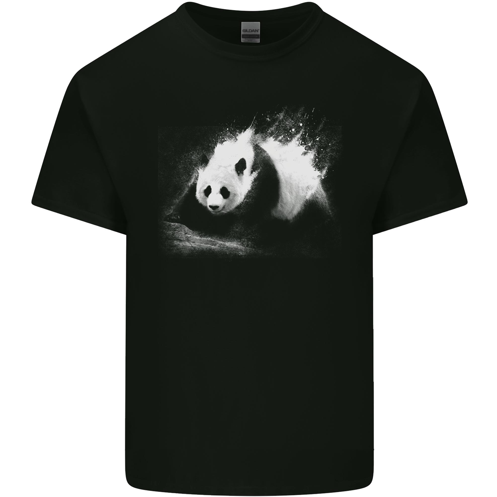 Abstract Panda Bear Ecology Unisexs Light Cotton TShirt S