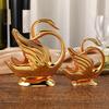 European Swan Tissue Holder: Elegant Alloy Electroplated Desktop Rack for Home or Hotel Décor