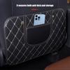 PU Leather Car Anti Kick Mats Car Seat Back Protector Cover Children's Rear Seat Dirt Mat Storage Bag Car Interior Accessories