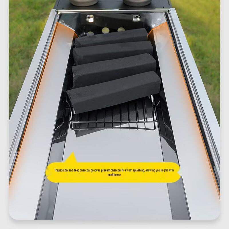 Oeny Outdoor Stainless Steel Charcoal BBQ Grill