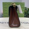 [Pre-Owned] Padlock Moonlight Treasure Box Series Metal Lock Logo Canvas And Leather Crossbody Bag Small - Very Good #1HMLEZZ