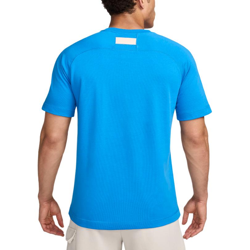 Nike Chelsea FC FW24 Travel Fashion Logo Crew Neck Short Sleeve Football Shirt Men tops Light-Photo-Blue HQ1556-435