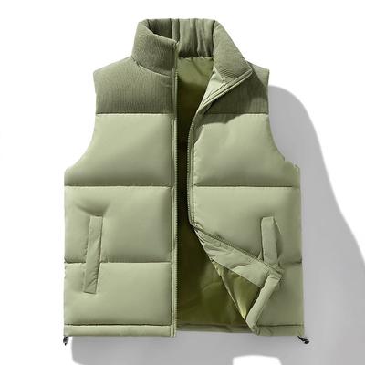 Autumn and Winter Down Cotton Clothes Vest Thick Vest Jacket Female Couple Loose Bread Clothes Vest