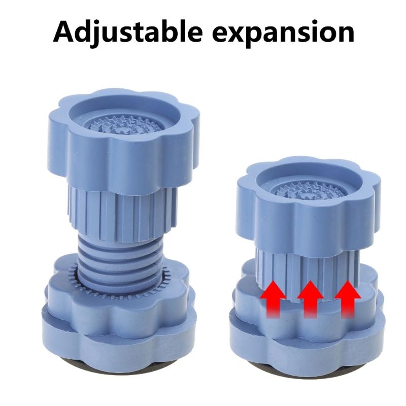 Antivibration Foot Pads Washing Machine Feet Pads Shock Noise Dampening Cancelling Adjustable for Washer Dryer Machine