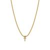 Rhinestone Inlaid French Court Style Snake Bone Collared Pendant with 26 European American Letters