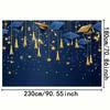 2D 2D Flat Graduation Cap Backdrop Cloth for Graduation Celebration Photoshoot Decor