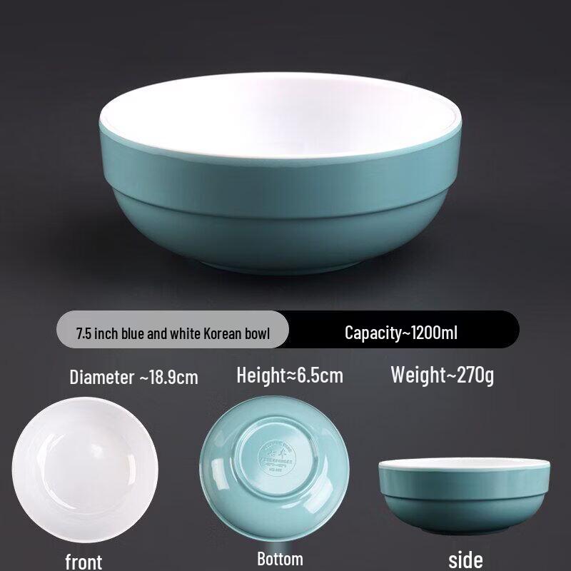 

Commercial A5 Melamine Korean Style Soup Bowl