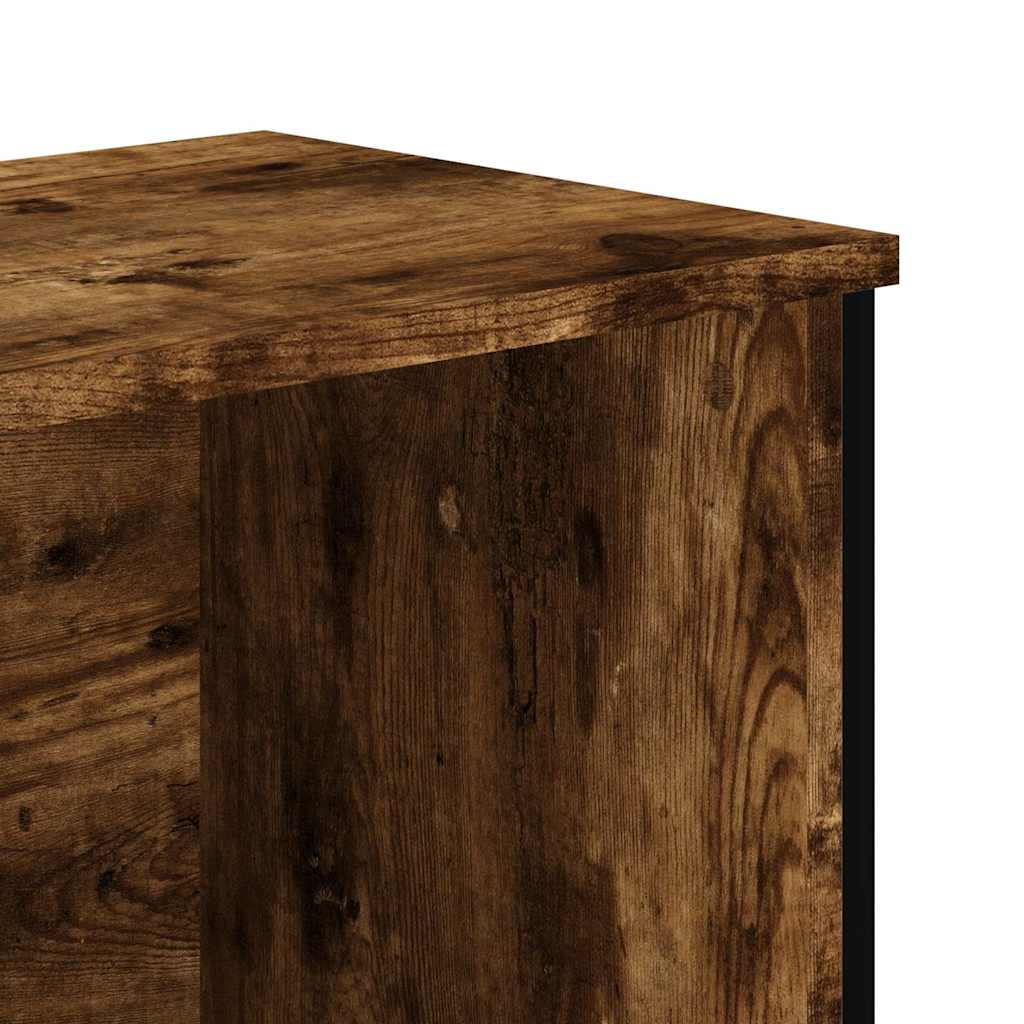 Vidaxl Regał, Przydymiony Dąb, 50X31X106 Cm, Materiał Drewnopochodny