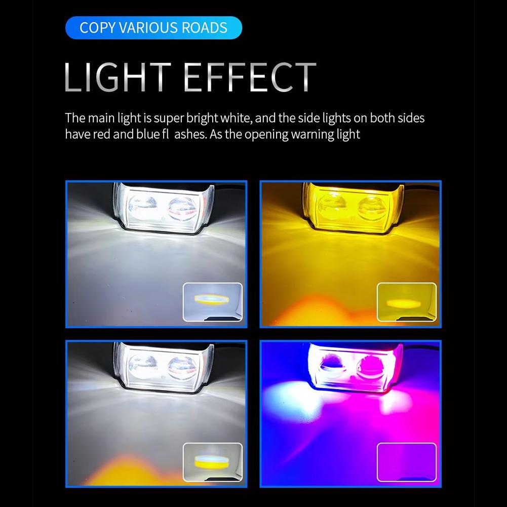 Motorcycle Spotlight Led Driving LED Fog Work Light Auxiliary Motorcycle Headlights for ATV SUV UTV Shockproof Light