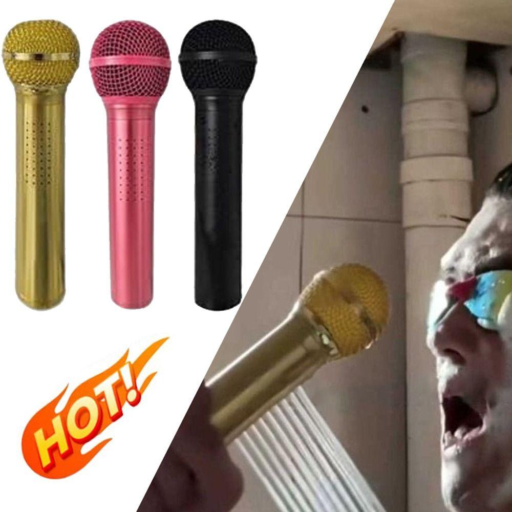High-pressure Microphone-shaped Shower Head Funny Shower Sprayer New Showerhead Bathroom