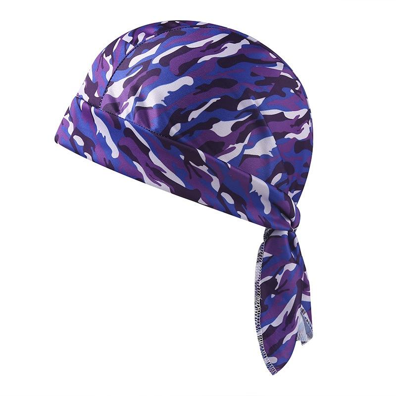 Printed Bandana Headband Sweat Absorbent Soft Pirate Hat for Men Outdoor Cycling Mountaineering Travel