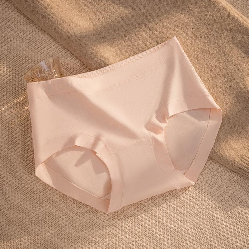 

Женское новое хлопковое антибактериальное нижнее белье с удлиненной ластовицей на осень и зиму с высокой талией M