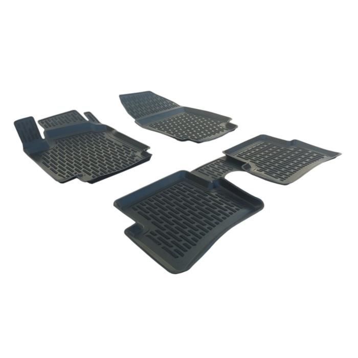 Tapis de sol 3D - SCOUTT - Renault Captur 2014-2019 - Caoutchouc Premium - Résistant à l'eau - Sur mesure