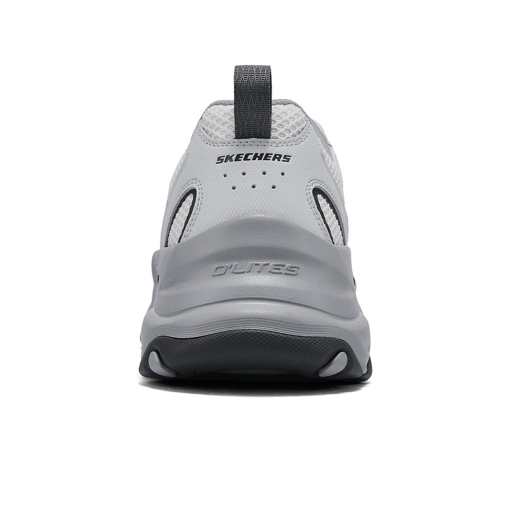 Skechers DLites 5.0 Panda Shoes Comfortable Versatile Durable Shock Absorption Support Lightweight Increased Height Low Top Dad Shoes 232496-LTGY