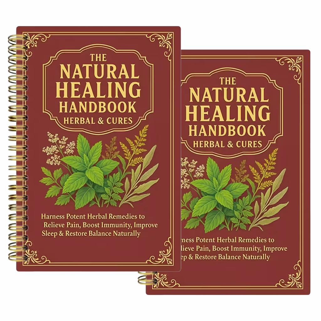 Manuale dei Rimedi Naturali con Cure Antiche per la Salute Familiare Copertina in PP Quaderno Impermeabile per Casa Ufficio Viaggio Regalo