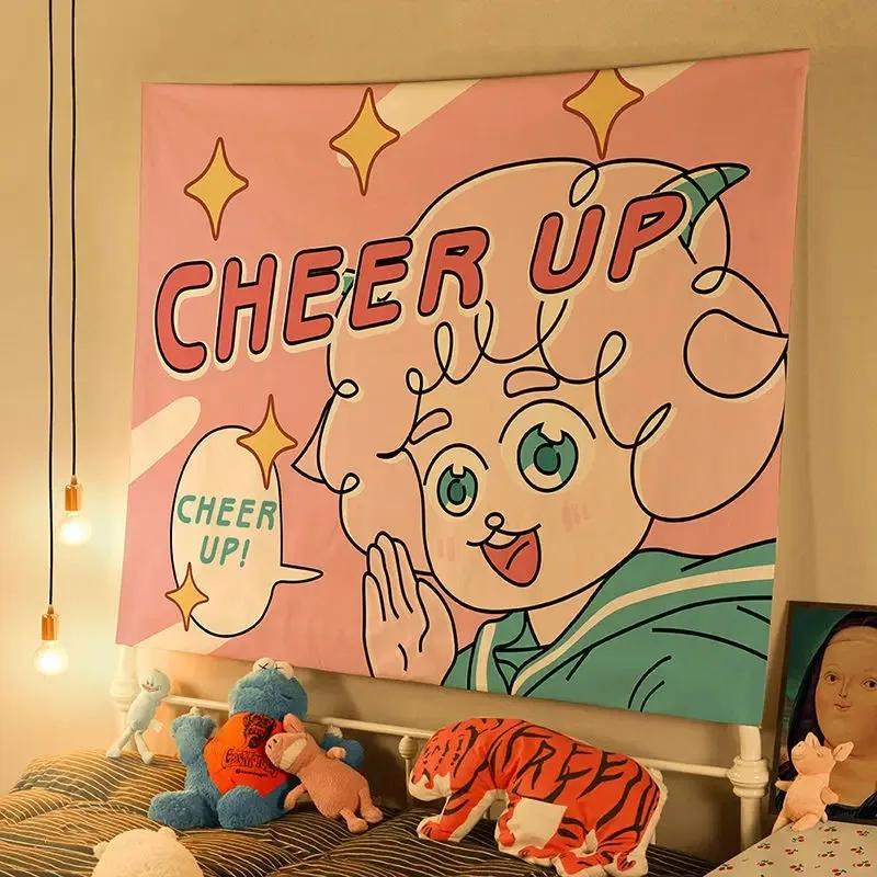 Милый маленький свежий фон ткань украшение стены дома гобелен офис гостиная гобелен — фото 14