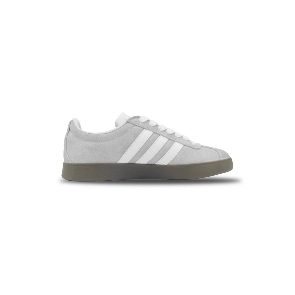 adidas Neo VL Court 2.0 YIMING Manufacturing, Gray Tone Fringe Balance Slip Resistant Low Top Skateboard Shoes Unisex HQ1802(Team653-)