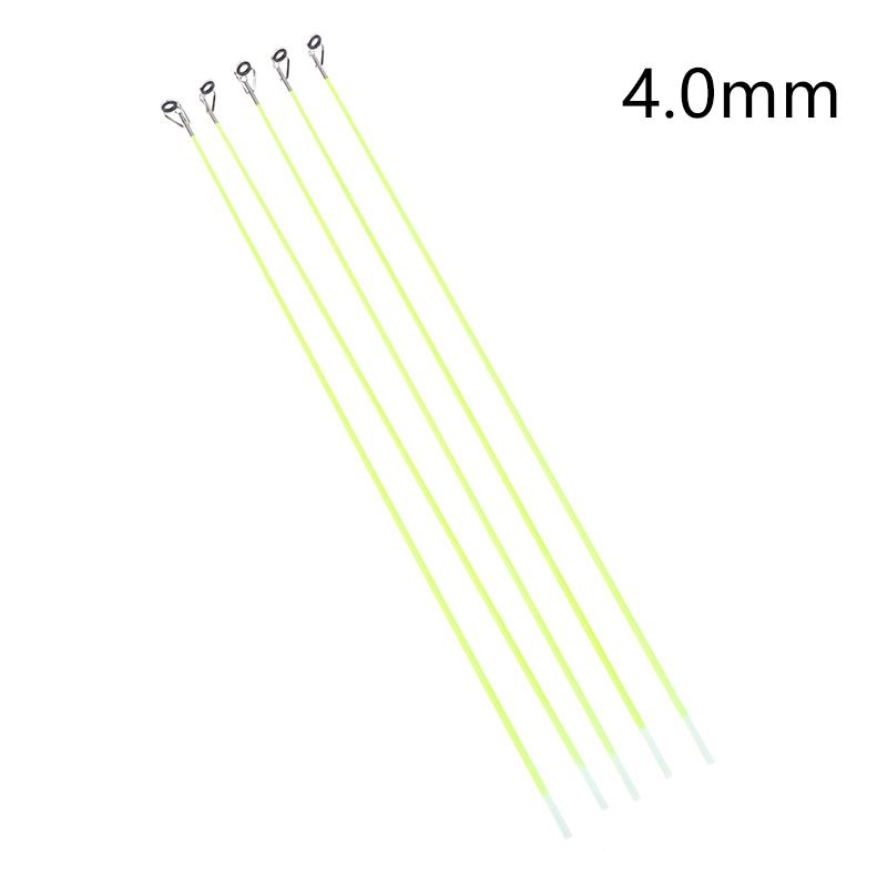 5Pcs 42Cm Boat/Raft Rod Tip Spare Tail Fiberglass Refit Replacement Fishing Rod Tip With Top Ring Fishing Gear Accessories