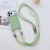 Phone Case for IPhone 17 Air 16E 15 14 Plus 13 12 11 Pro 17 Pro Max Crossbody Necklace Strap Lanyard Candy Color Silicone Cover