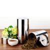 Ongwan Tea Leaf Container, Food Container, Coffee Sugar Storage Can, Airtight, Moisture-proof, Large Capacity Stainless Steel Tea Can, Coffee Powder,