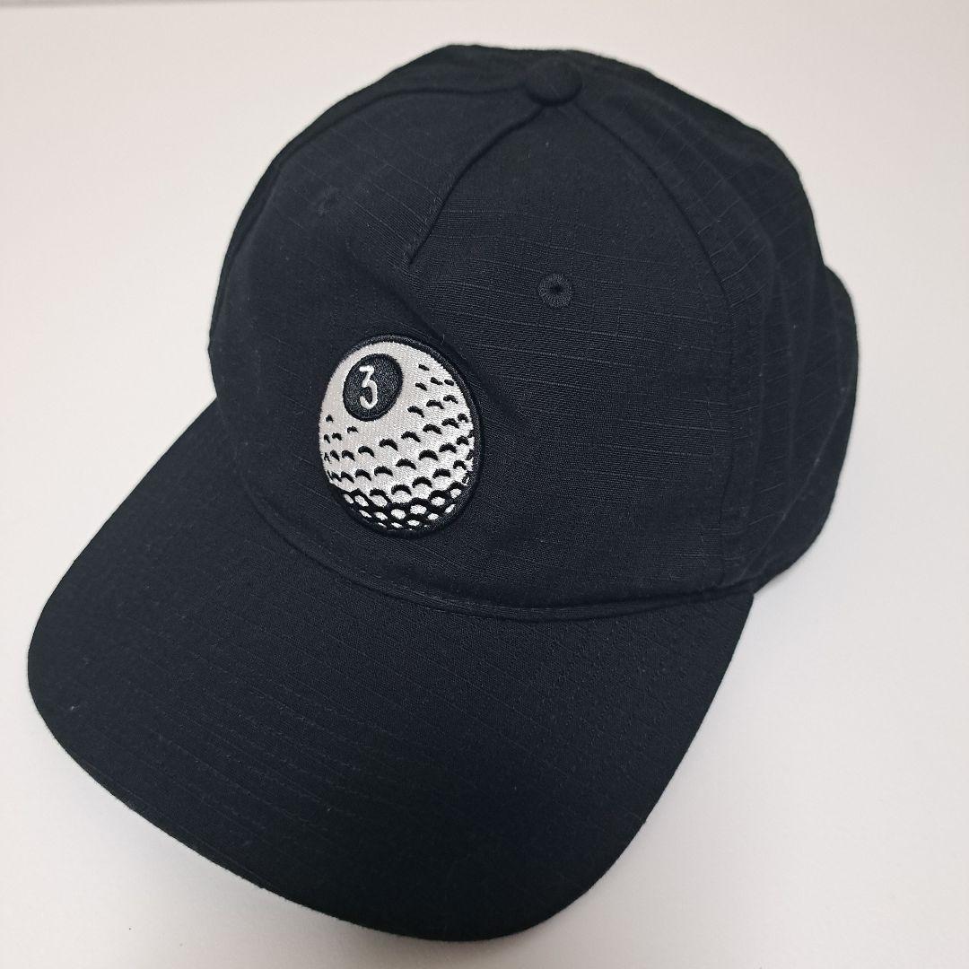 Used adidas Golf Cap Black 3rd Ball Logo