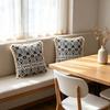 Indoor Living Room Sofa Balcony Outdoor Decorative Square Farmhouse Style Tassel Throw Pillow Covers