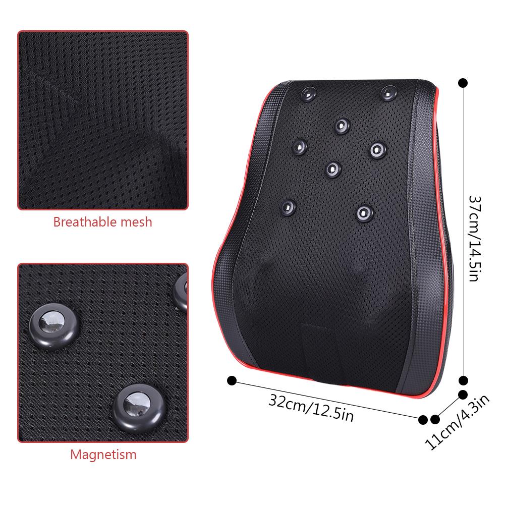 Heated Back Massager with Heat Neck Massage Pillow Adjustable Shoulder Massaging Tool with Remote Control for Neck Back Shoulder