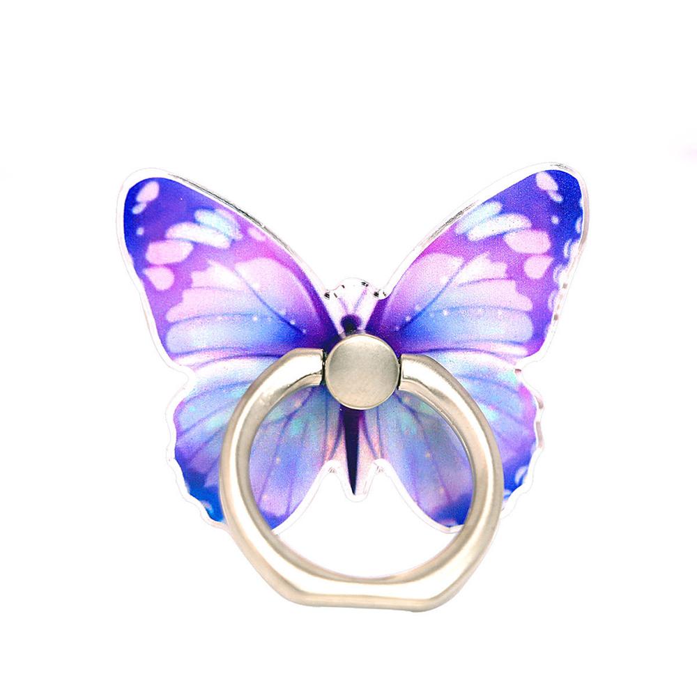 Luxury Universal Beautiful Butterfly Mobile Phone Handle Holder Suitable Mobile Phone Finger Ring Holder Adhesive Holder