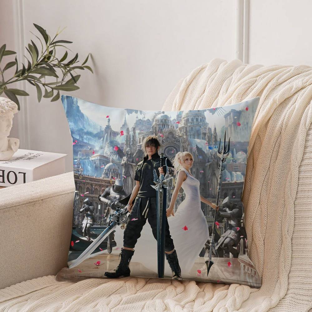 F-Final F-Fantasy VII Pillow Case Home Decor Throw For Sofa Bed Car Room Decor Gift Idea