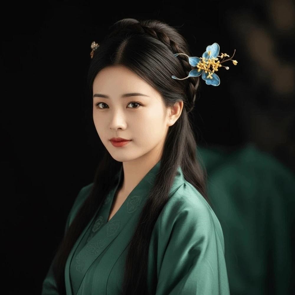 Beautiful Hanfu Butterfly Hair Fork Beads Exquisite Fairy Side Clips  Women