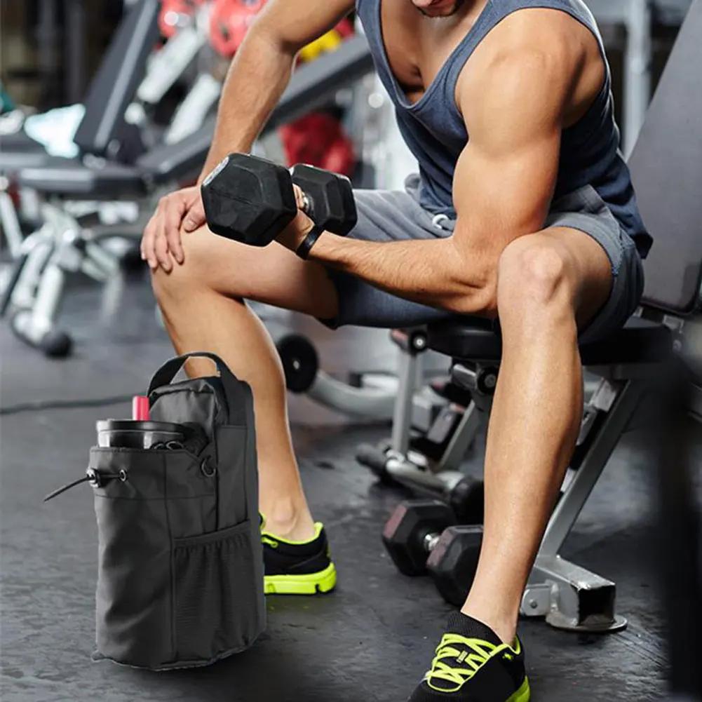 Sports Water Bottle Bag Magnetic Sling Bag Crossbody Water Bottle Pouch Phone Holder Water Bottle Carrier Bag for Men Women